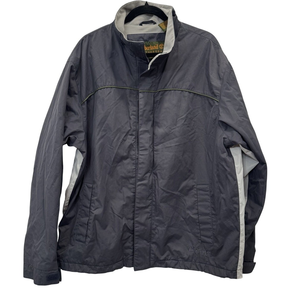 Timberland Windbreaker Jacket Mens L Waterproof Outdoor Gorpcore Full Zip